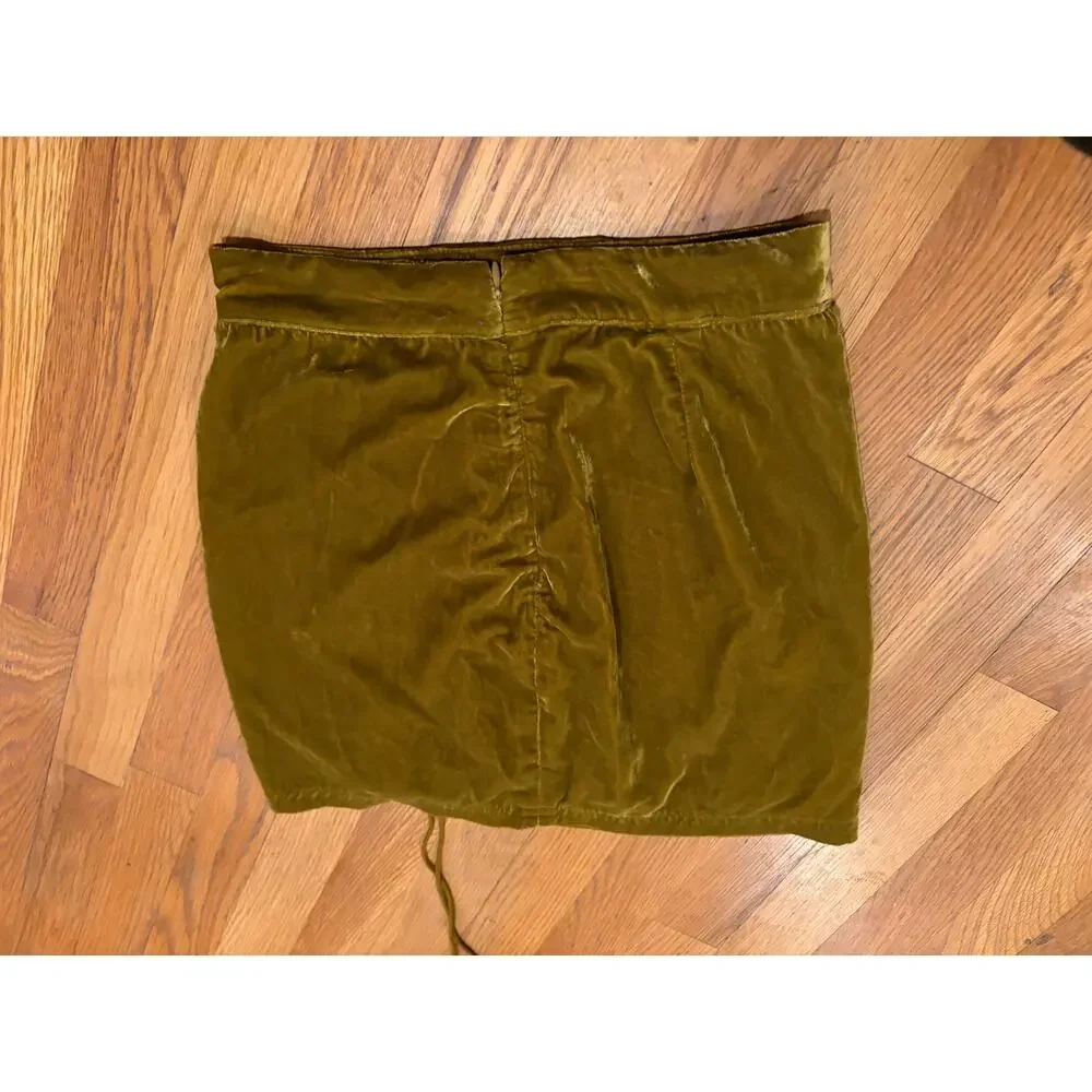 Free People womens size 0 green skirt